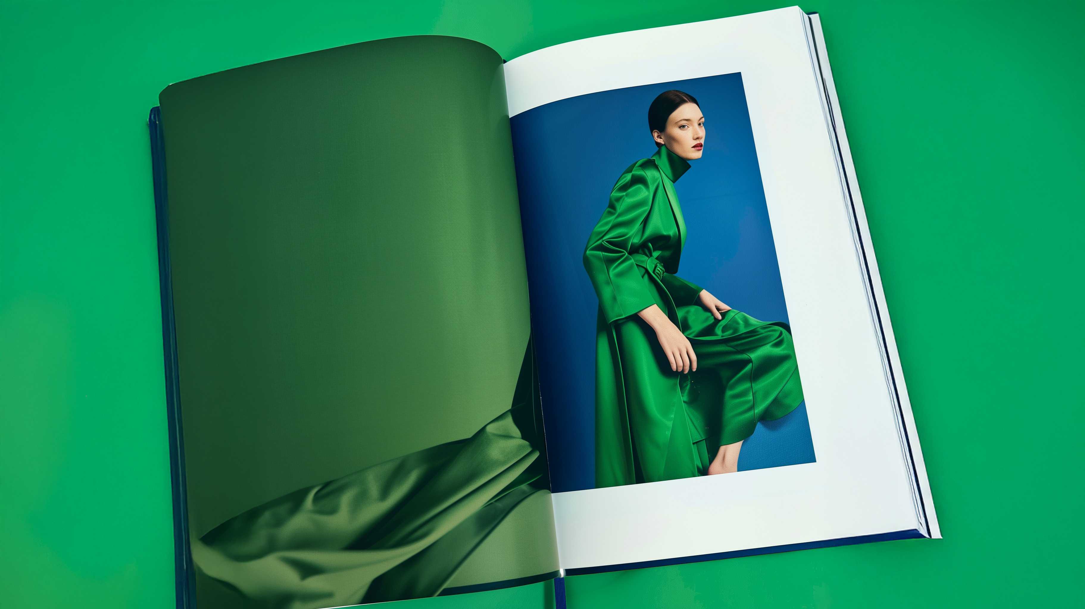 Green Fashion Coffee Table Book